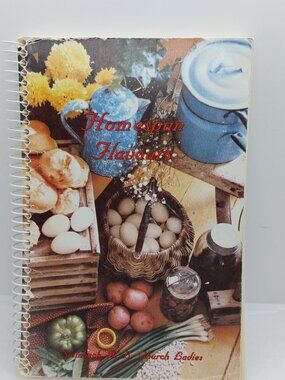 Vintage 1982 Homespun Flavour Church Ladies Cookbook